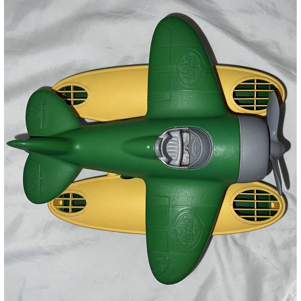 Green Toys Sea Plane Durable Children's Toy EUC Recycled Bath Sand Aircraft